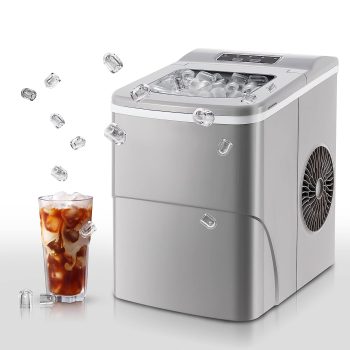 Electactic Countertop Portable Ice Maker Machine w/Scoop & Basket