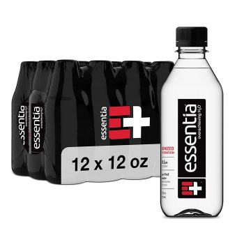 12-PK Essentia Water Ionized Alkaline Bottled Water 12 Oz