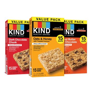 45-Count KIND Healthy Grains Bars Variety Pack