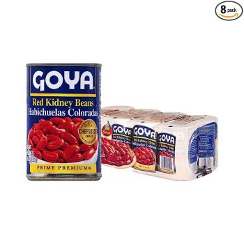 8-Pack Goya Foods Red Kidney Beans 15.5 Ounce