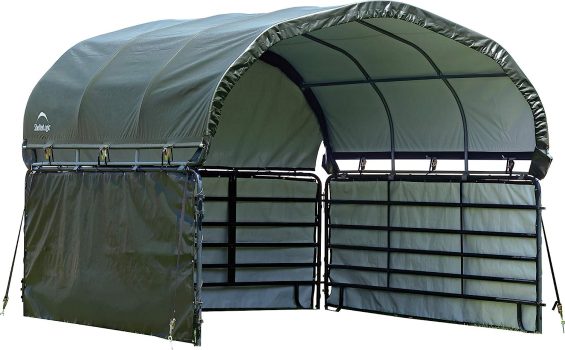 ShelterLogic 51483 10ft x 10ft Corral Shelter Enclosure Kit