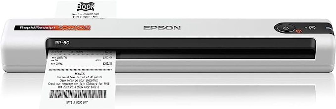 Epson RapidReceipt RR-60 Mobile Receipt & Color Document Scanner