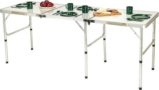 Trademark Innovations Portable Aluminum Folding Table