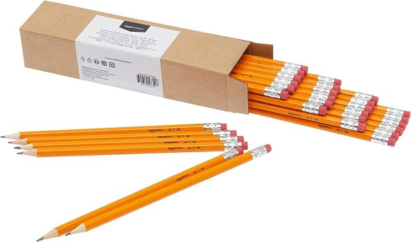 30-PK Amazon Basics Woodcased #2 Pencils, Pre-sharpened, HB Lead