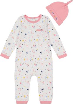 Lucky Brand Baby Girls 2 Pieces Coverall Set