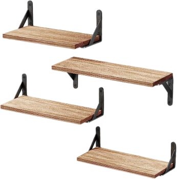 4-Pack Amada Homefurnishing Floating Shelves Wall Mounted