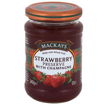 Mackays Strawberry Preserve with Champagne, 12 Ounce