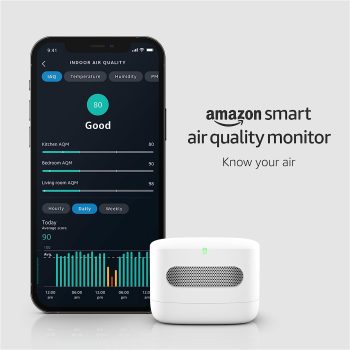 Amazon Smart Air Quality Monitor, Works with Alexa