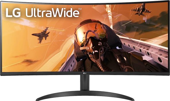 LG 34WP60C-B 34-inch 21:9 Curved UltraWide QHD Monitor