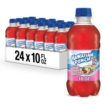24-Pack Hawaiian Punch Lemon Berry Squeeze, 10 fl oz bottles