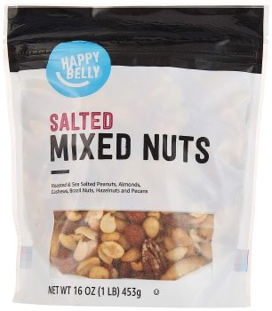 Amazon Brand Happy Belly Mixed Nuts Roasted & Sea Salted 16oz