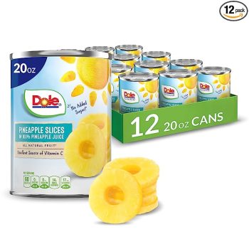 12CT Dole Canned Pineapple Slices 20oz