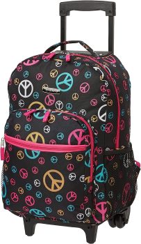 Rockland Double Handle Rolling Backpack 17-inch