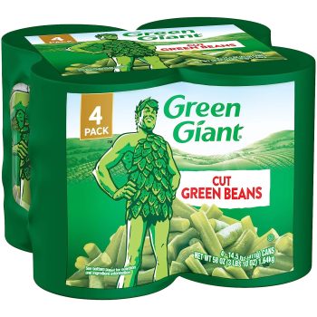 4-Pack Green Giant Cut Green Beans 14.5 Ounce Cans