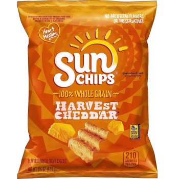 64-Pk SunChips Harvest Cheddar Flavored Multigrain Snacks 1.5-Oz