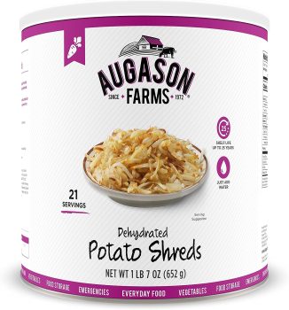 Augason Farms Dehydrated Potato Shreds 1 lb, 7 oz, No. 10 Can