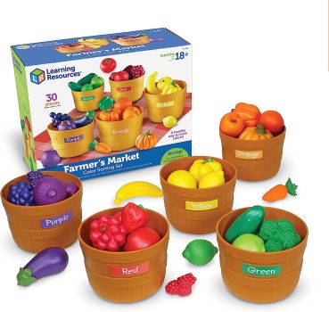 Learning Resources Farmer’s Market Color Sorting Set 30 Pieces