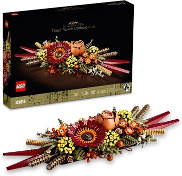LEGO Icons Dried Flower Centerpiece 10314 Crafts Set