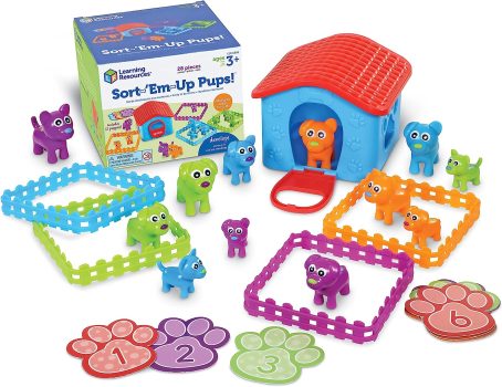 Learning Resources Sort-‘Em-Up Pups 28-Pieces