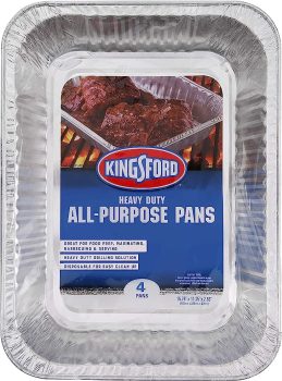4-Pack Kingsford Heavy Duty All-Purpose Aluminum Pans
