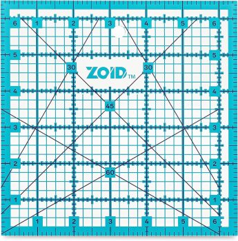 Zoid 6-1/2-in X 6-1/2-in Acrylic Ruler