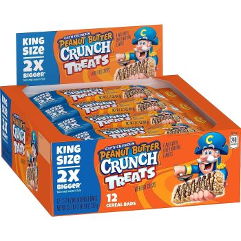 12-Ct Quaker Cap’n Crunch King Size Treat Bars, Peanut Butter