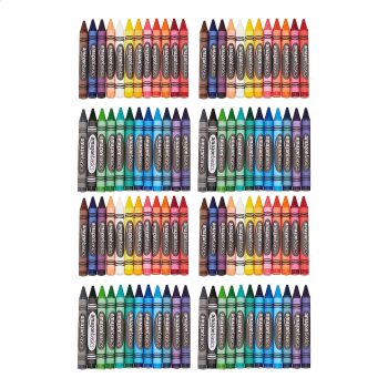 4-Pack Amazon Basics Jumbo Crayons 24 Assorted Colors