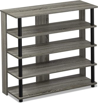 Furinno Turn-N-Tube 5 Tier Wide Shoe Rack