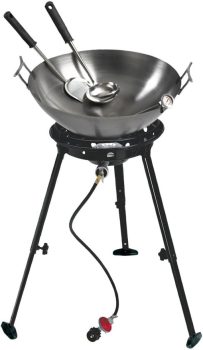 Eastman Outdoors Gourmet 22 Inch Carbon Steel Wok Kit