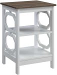 Convenience Concepts Omega End Table with Shelves