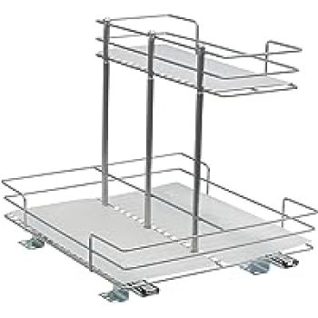 Household Essentials Glidez 2-Tier Sliding Pantry Organizer