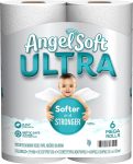 Angel Soft Ultra Toilet Paper, 6 Mega Rolls, 2-Ply Bath Tissue