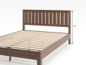 Zinus Vivek Deluxe Wood Platform Bed Frame w/Headboard Queen