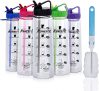 Motivational BPA Free Straw Sports Water Bottle With Time Marker$6.50 (Reg $13)?