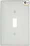 10-Pack Leviton PJ1-TM 1-Gang Toggle Switch Wallplate