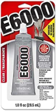 E6000 231020 Adhesive with Precision Tips, 1.0 fl oz