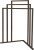 Kingston Brass L Shape 3-Tier Steel Construction Corner Towel-Rack