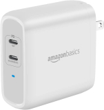 Amazon Basics 68W Two-Port GaN USB-C Wall Charger