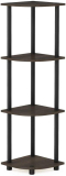 Furinno Turn-N-Tube 4-Tier Corner Display Rack Shelving Unit