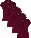The Children’S Place Girl’S Short Sleeve Ruffle Pique Polo $11.99(Reg $23) + Free Prime Shipping.