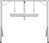 iPower 2ft T5 Fluorescent Grow Light System w/Foldable Stand Rack