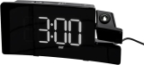 Amazon Basics Projection Alarm Clock w/FM Radio, USB Phone Charging