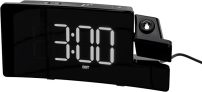 Amazon Basics Projection Alarm Clock w/FM Radio, USB Phone Charging