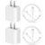 2PK Novobit 20W PD USB C Wall Charger + 2PK Lightning Cable