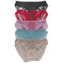 5Pk Sexy Basics Womens Soft & Stretchy Lace Bikini Panties