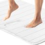 Gorilla Grip Thick Striped Memory Foam Bath Rugs 36×24