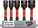 Crescent Bolt Extraction Set, Vortex, 5 Pc. Rail