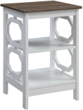 Convenience Concepts Omega End Table with Shelves