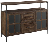 Walker Edison Furniture Industrial 3-Door Buffet Sideboard