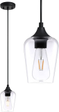 VONLUCE Black Pendant Light for Kitchen Island